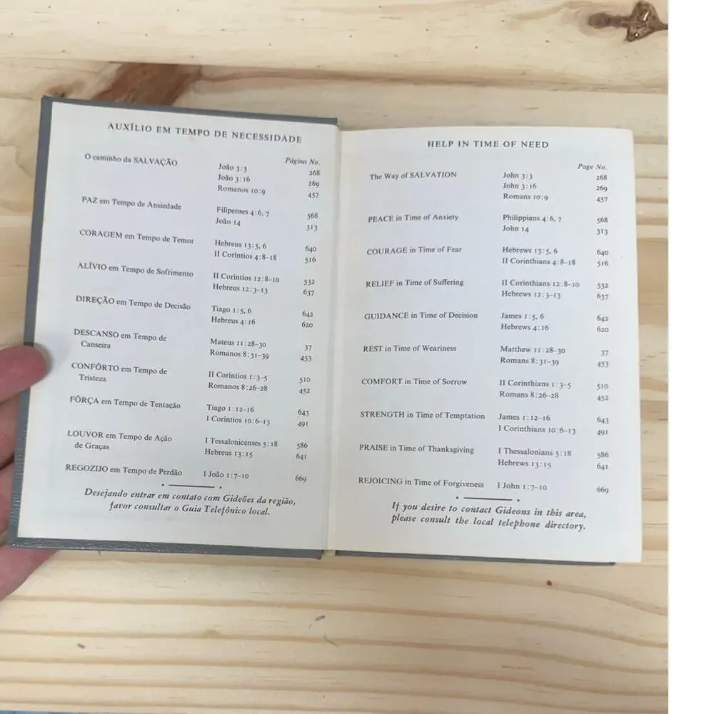 Novo Testamento Portugues E Ingles 1976 Gideon New Testament